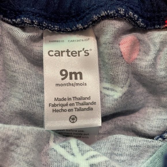 Carter’s 9 month navy and cherry skirt skort - Picture 3 of 3